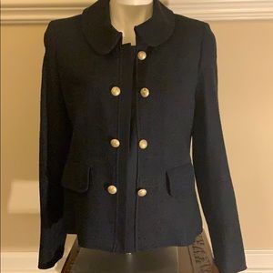 Vintage Ellen Tracy Dark Navy Blue Jacket Size 6